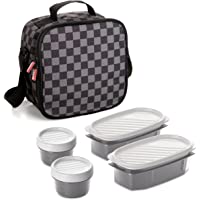 Tatay Urban Food Casual- Bolsa Térmica Porta Alimentos- 3L de Capacidad- con 4 Tuppers Herméticas (2 x 0.5L- 2 x 0.2L…
